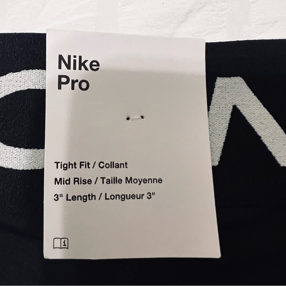 Nike Pro Black Athletic Shorts M - Picture 5 of 6